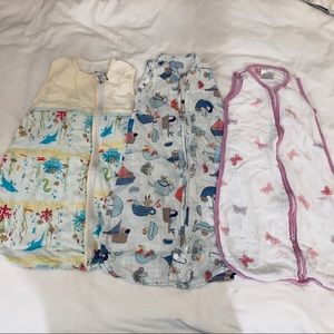 Bundle of sleep sacks for summer